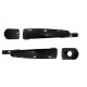 2 PIECES EXTERIOR DOOR HANDLE + 2 COVER AIXAM CARBON LOOK